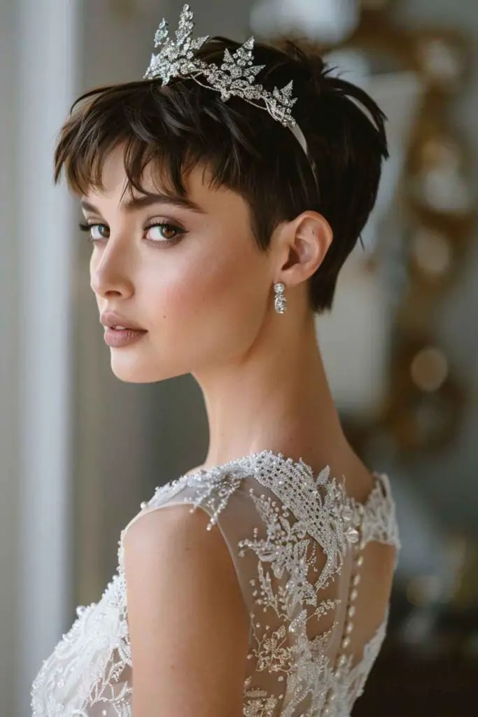 Bridal hairstyles for short hair