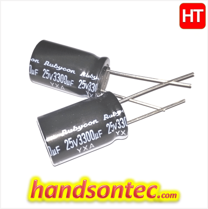 3300uf 25v Rubycon Electrolytic Capacitor