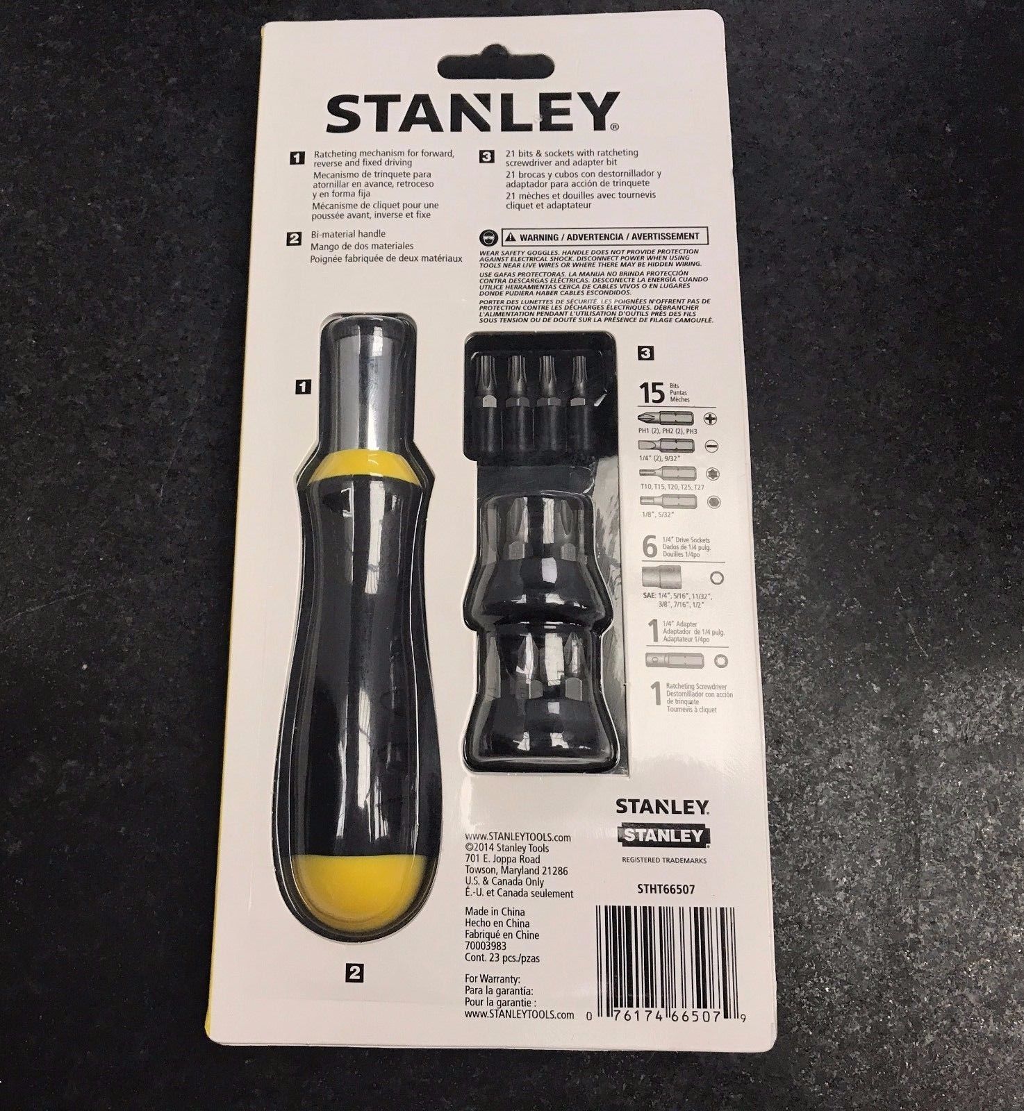 Stanley Ratcheting Screwdriver (23 Piece) Free Shipping!