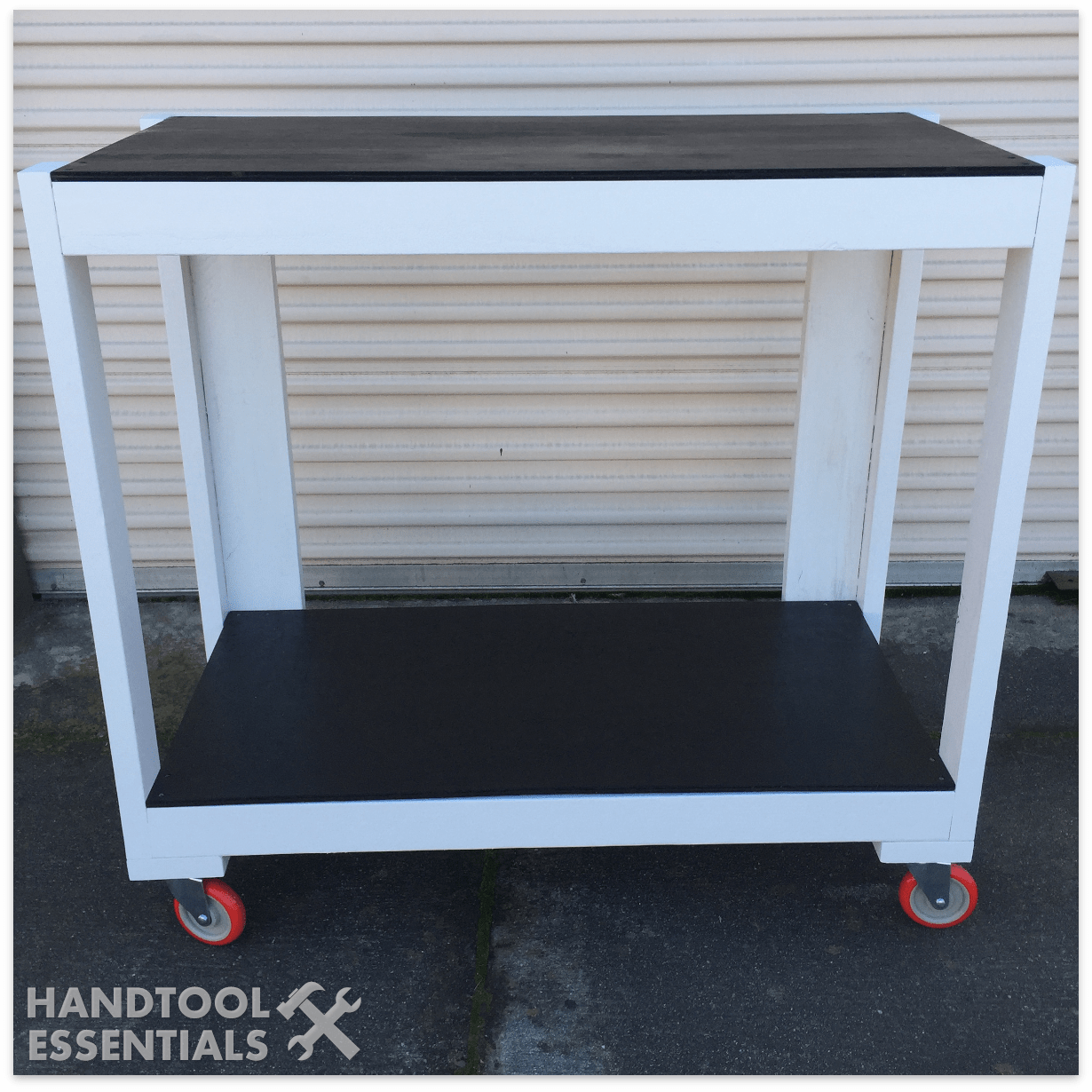 Utility Cart Shelf Rack Casters Rolling DIY Garage | Hand Tool Essentials