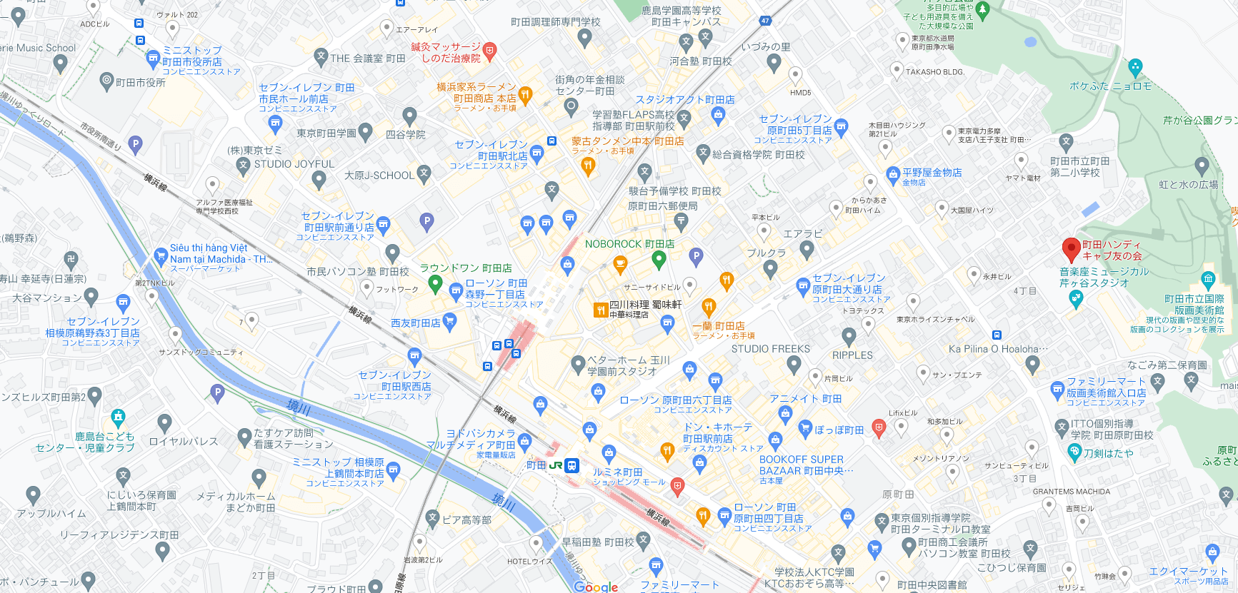 NPO法人町田ハンディキャブ友の会の組織・アクセスをご案内 | 町田ハンディキャブ友の会