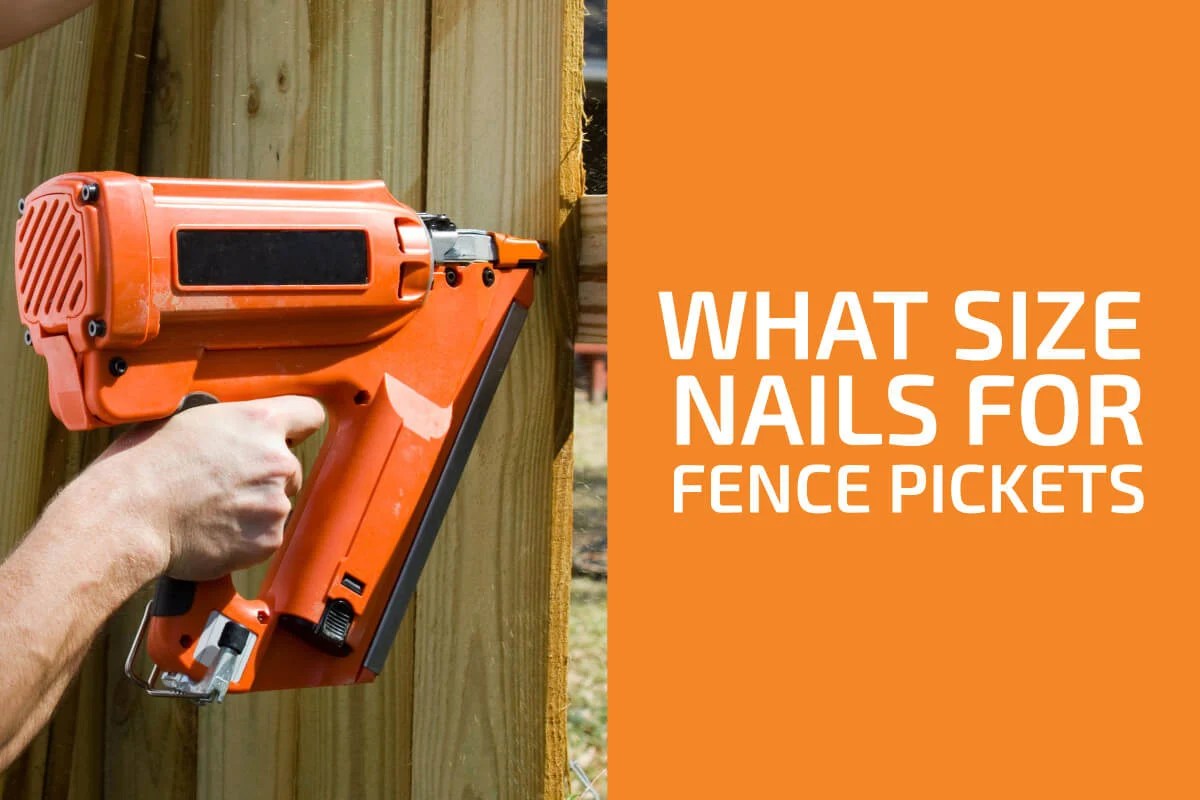 What size nails for fence pickets?