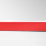 Red Floating Glass Shelf (6mm Shelf Board)