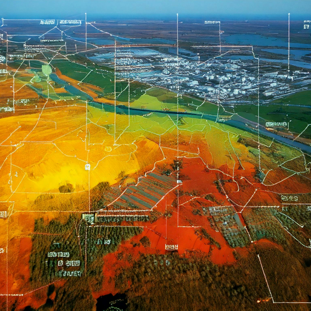 Representation of contamination concentration on a digital heat map produced from high-tech Phase 2 Environmental Site Assessment data.