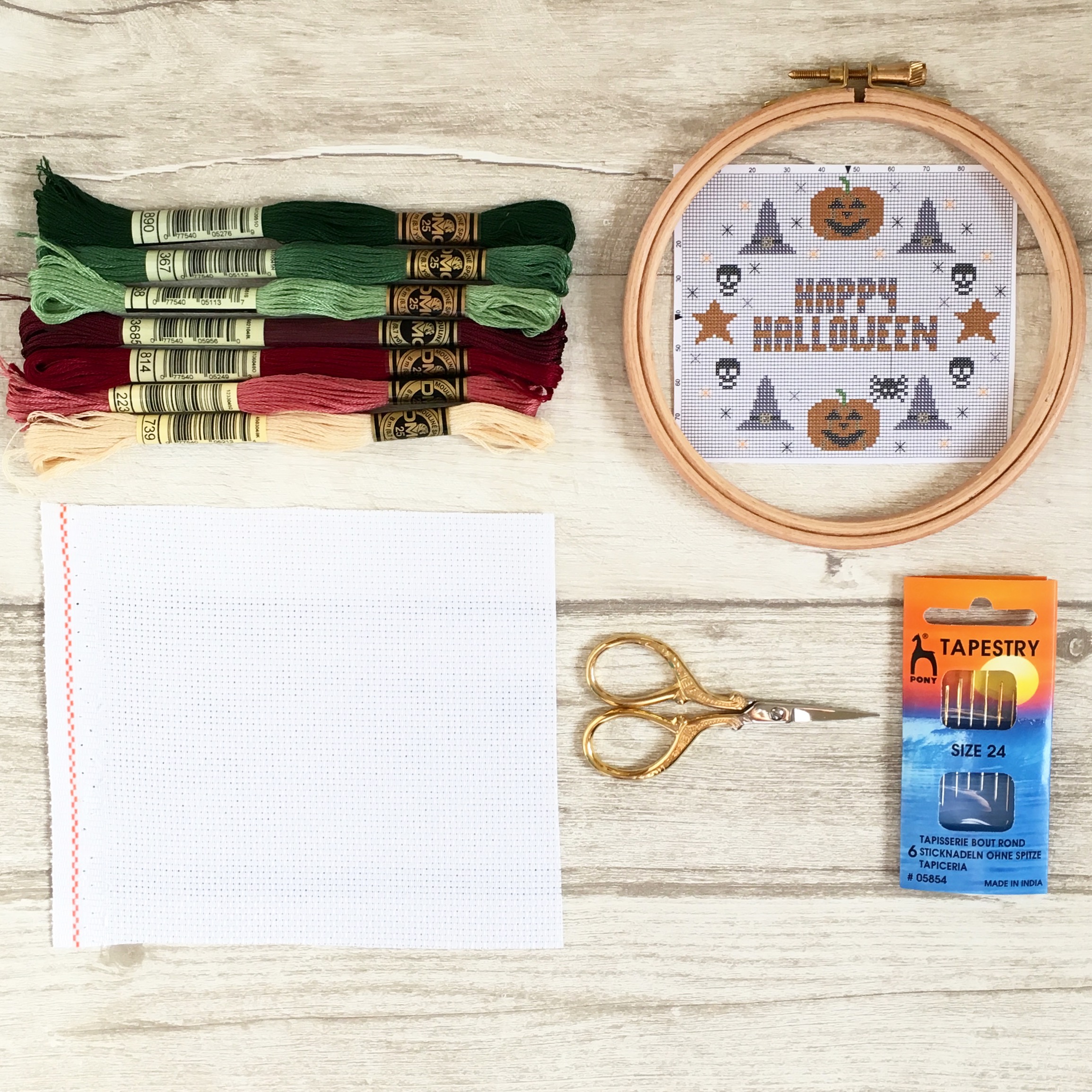 Embroidery Tools Kit Cross Stitch Accessories Threads Set DIY