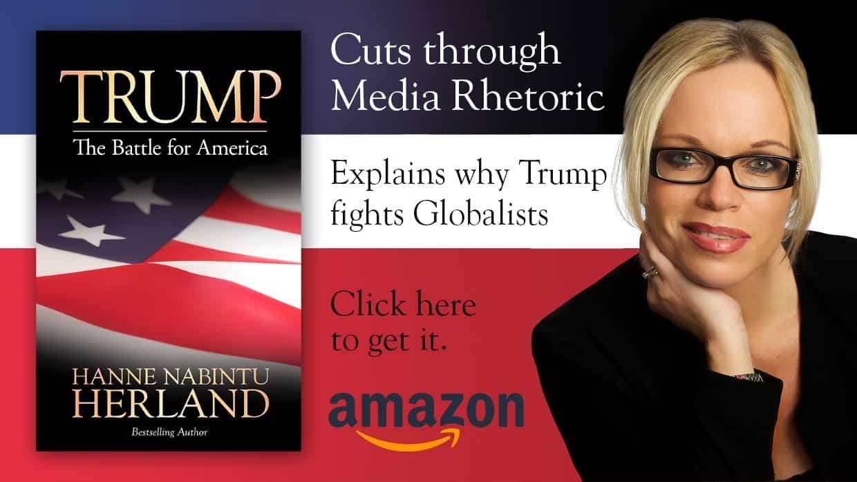 New Book Trump. The Battle for America by Bestselling author Hanne Nabintu Herland, Herland Report