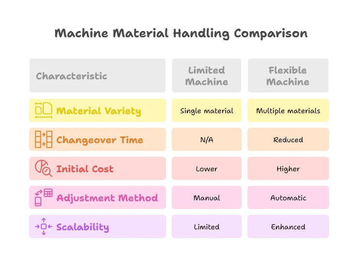 Machine Material Handling Comparison