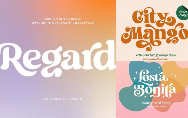 3 Retro Serif Font