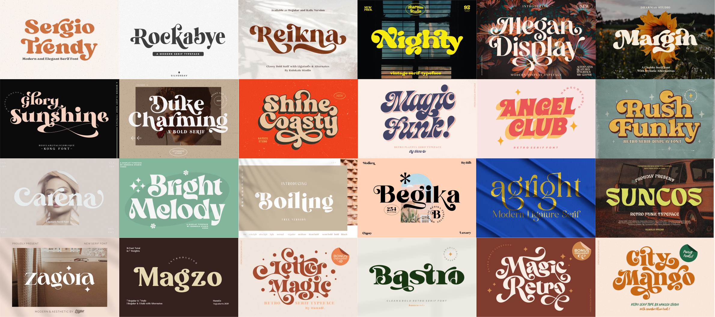 BLOG Type Retro serif font