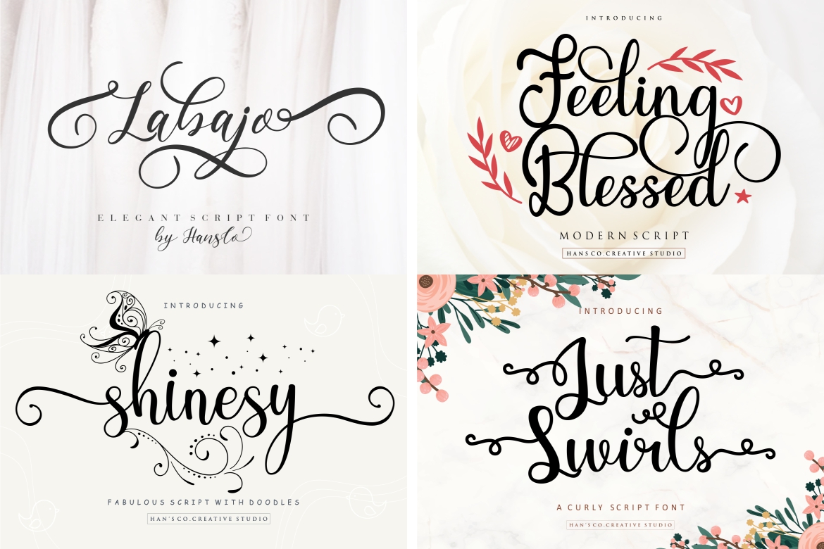 Script Handwriting Font Bundle Preview 6