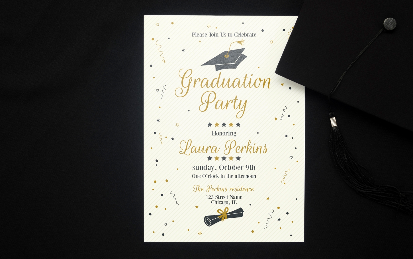 Canva Graduation Invitation