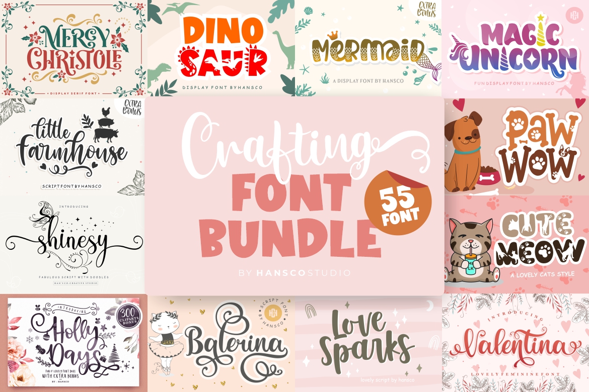 Crafting font bundle 1