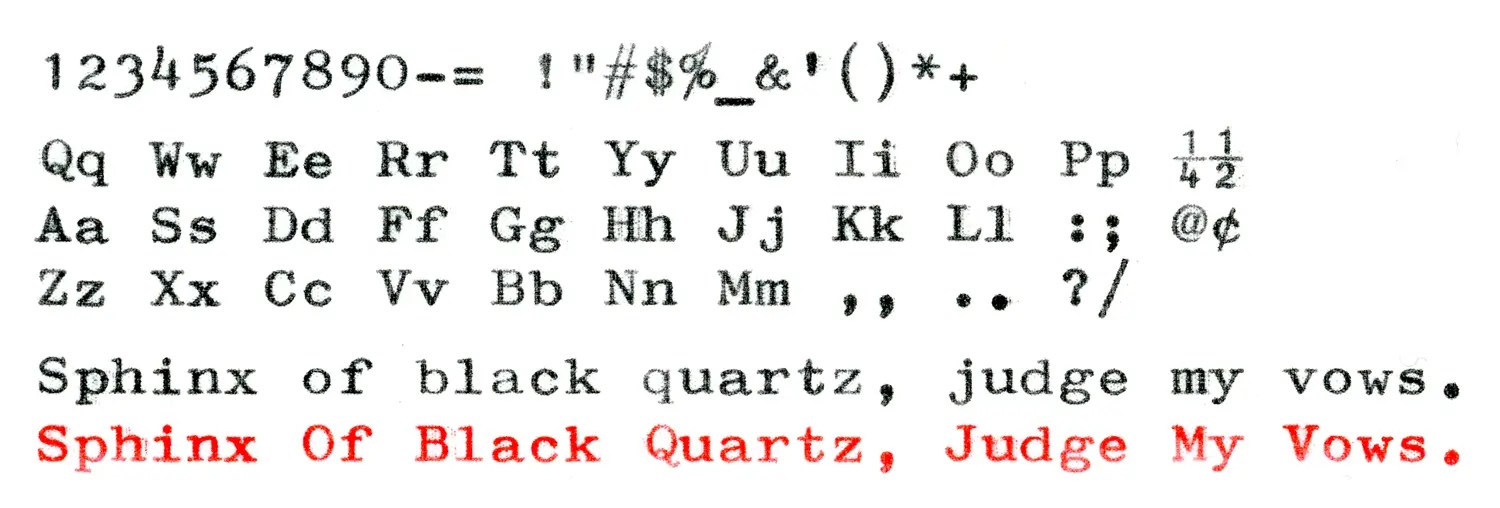 Type specimen for Adler J-5