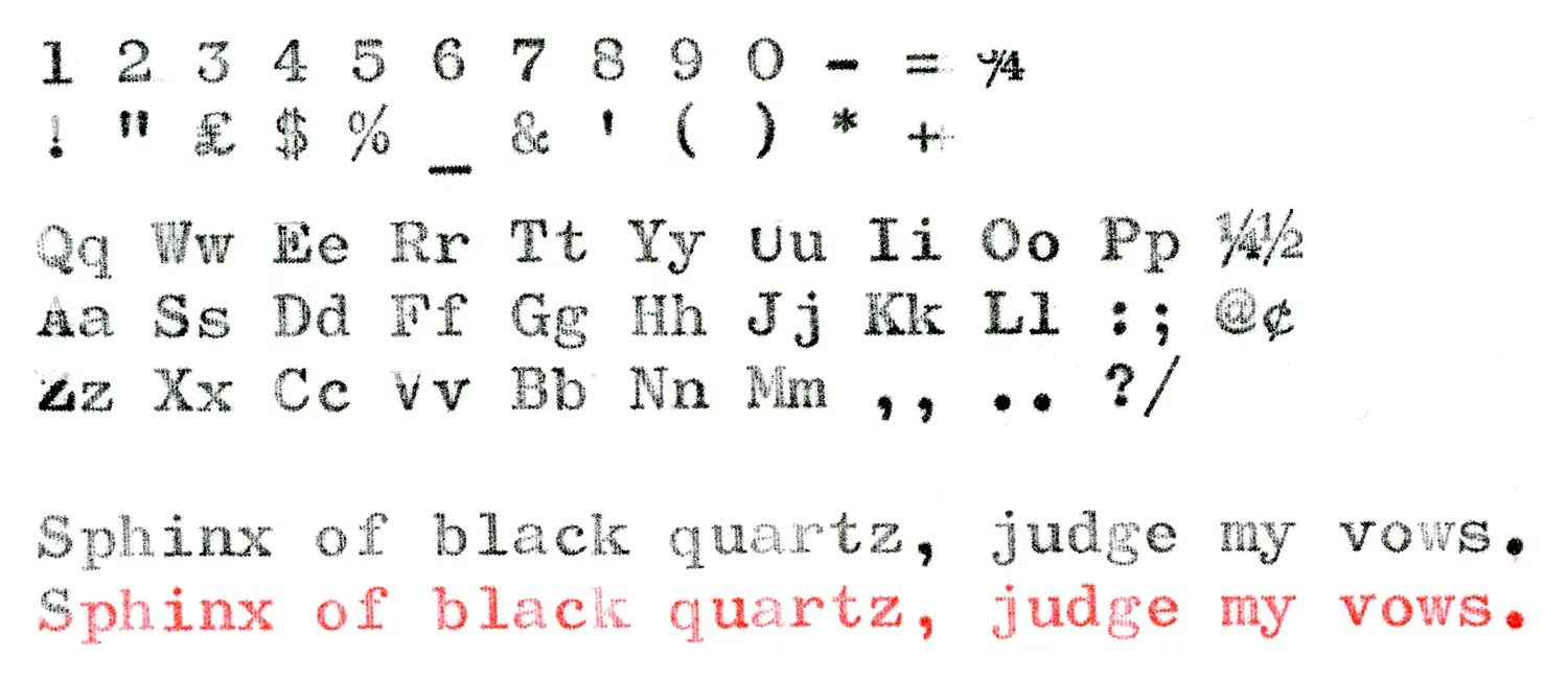 Type specimen for Olympia SM3