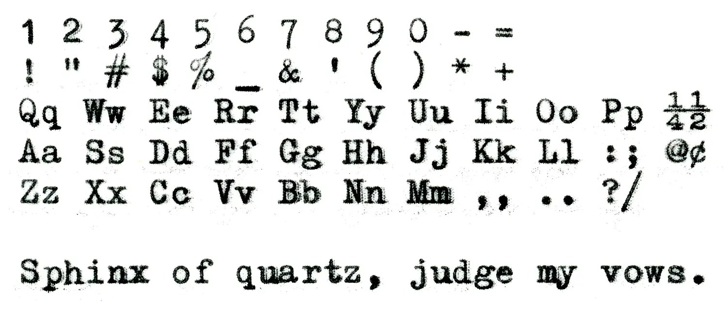 Type specimen for Voss ST24 De Luxe