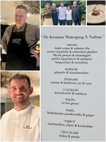 De Kromme Watergang x Nathan: 2 chefs, 2 Michelin sterren, 1 uitzonderlijke lunch