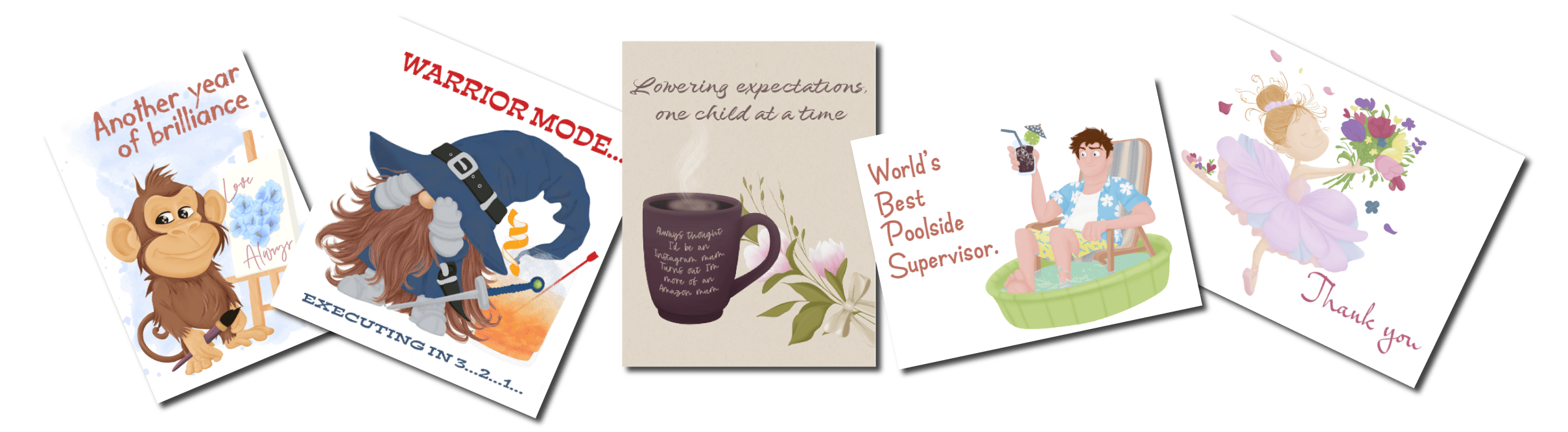 Greeting cards web banner