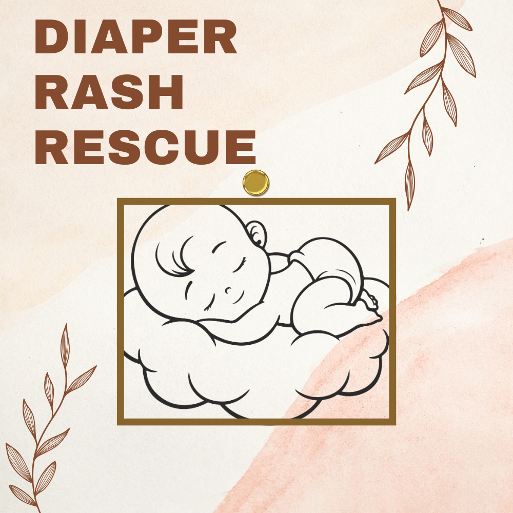Herbal Diaper Rash Salve, diaper rash rescue. Baby Care.