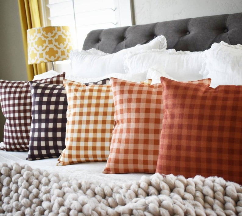 fall plaid pillows