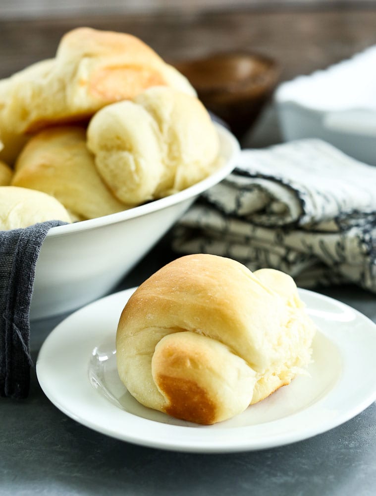 Perfect Bread Machine Dinner rolls on the table