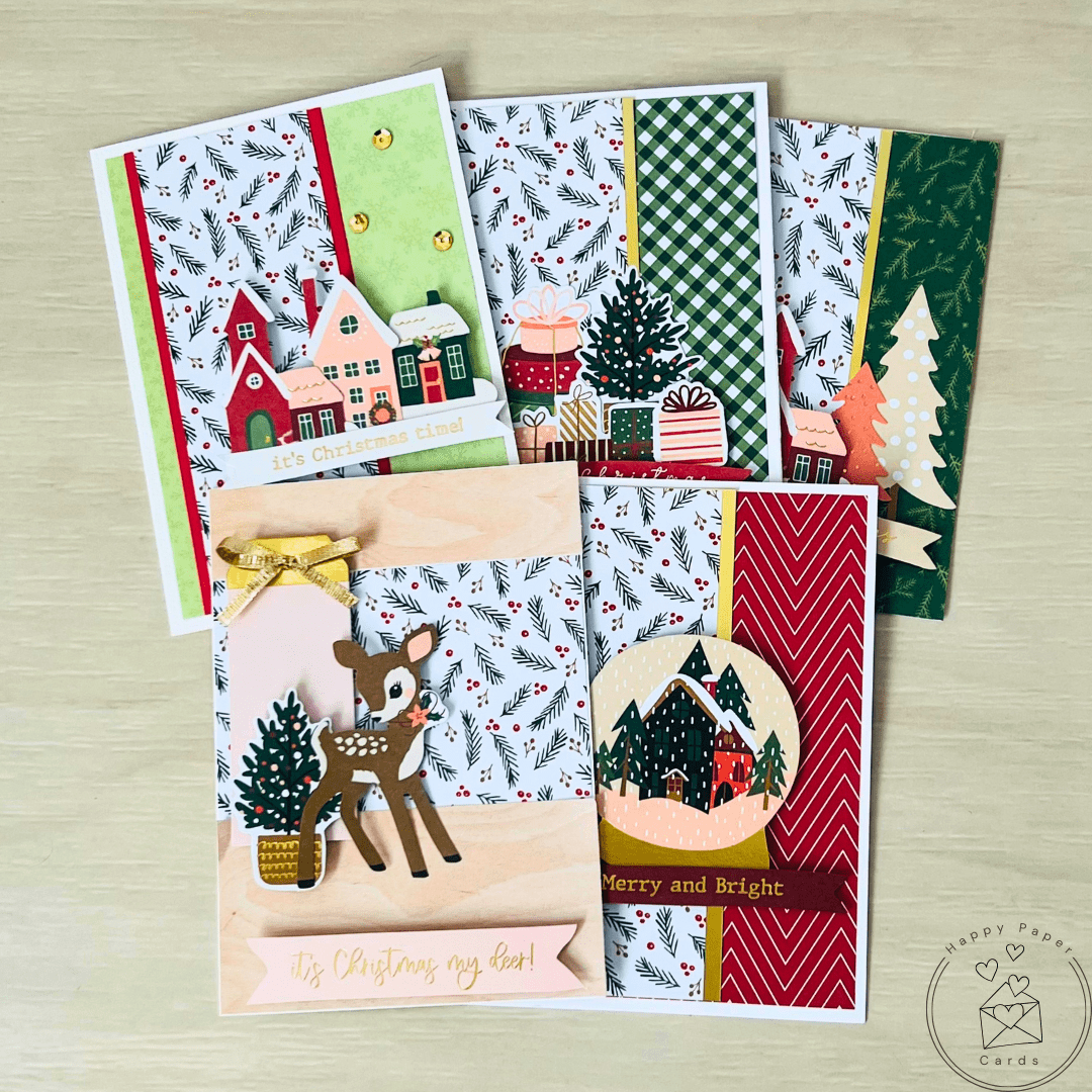 Spellbinders | Make It Merry | 5 Cards 1 Kit