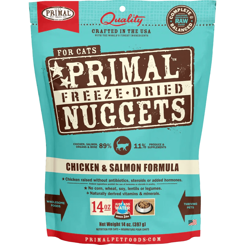 Primal Freeze Dried Chicken And Salmon Nuggets Cat Food