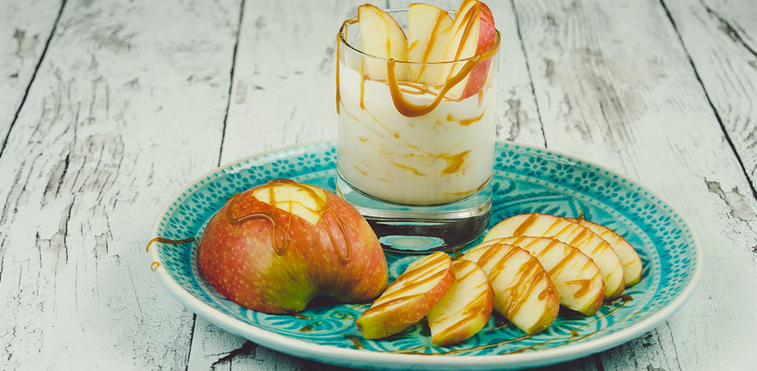 Dessert Mit Aepfeln Und Joghurt