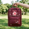 Daisy & Clover Kanken Backpack, Moonlit Floral Embroidered Rucksack
