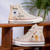 Harry Potter Converse, Hand Embroidered Wizarding Magic High Tops