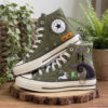 Jack & Sally Converse, Nightmare Halloween Embroidered High Tops