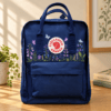Bluebell Floral Kanken Backpack, Botanical Embroidered Rucksack