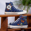 Monarch Butterfly Converse, Nature Insect Embroidered Sneakers