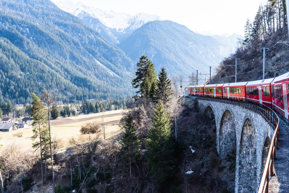 Travel from zermatt (switzerland) to milan (italy) by train (128km): The Bernina Express Train In Switzerland Everything You Must Know