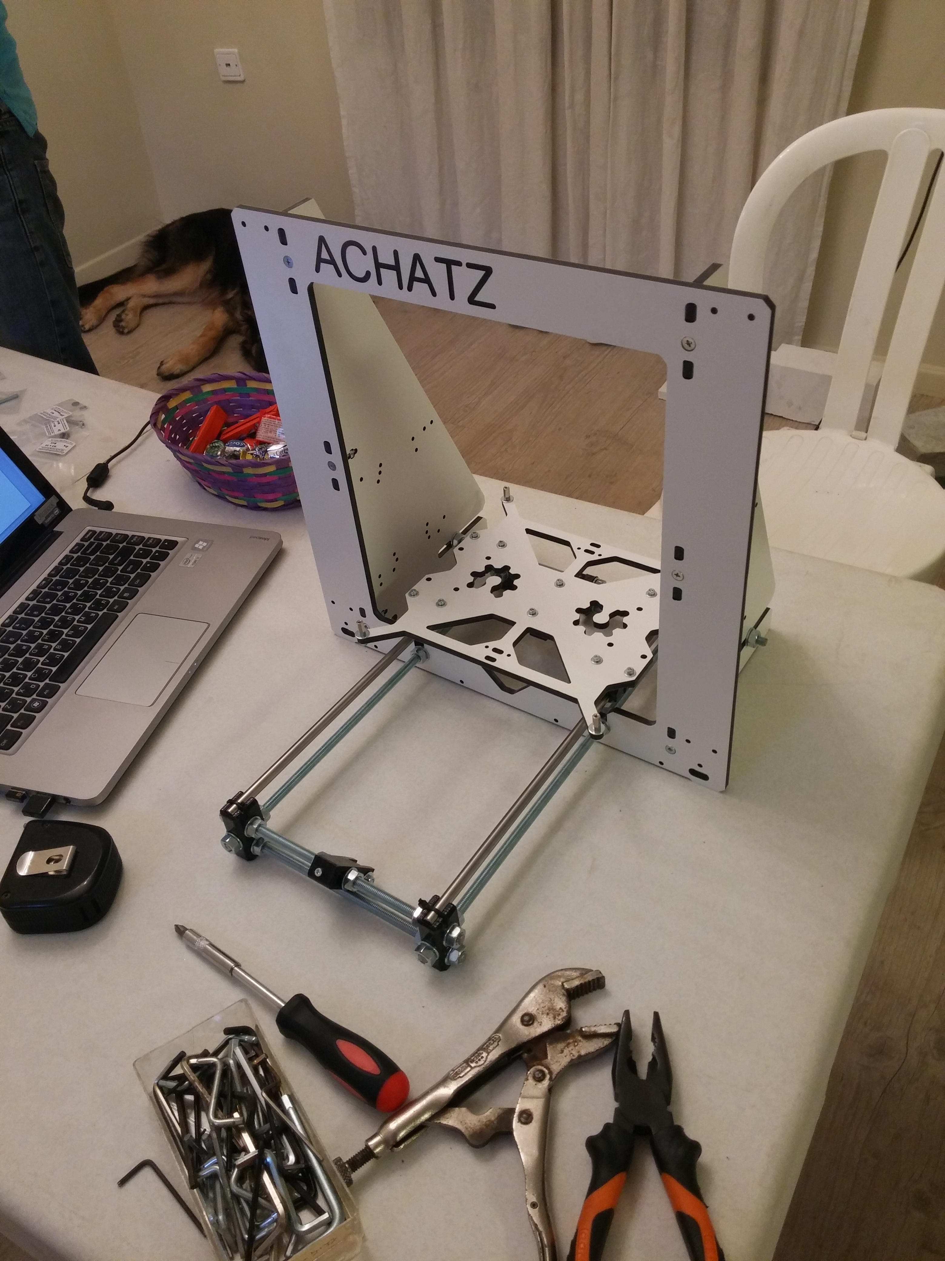 basic frame with Y axis and base plate
