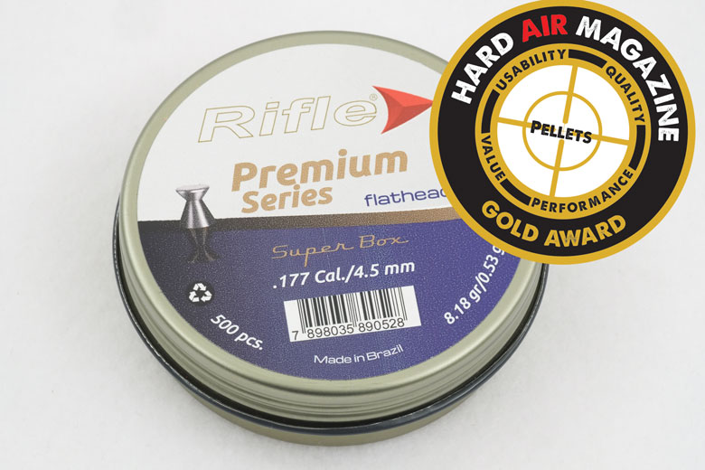 Rifle Premium Flathead 8.18 Grain .177 Caliber Pellet Test Review