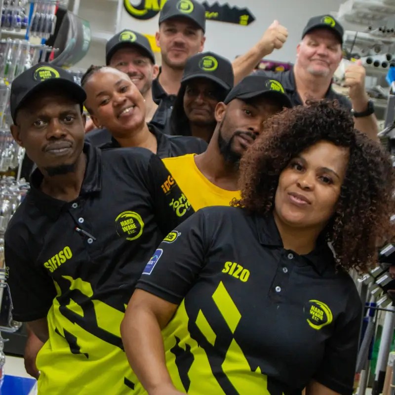 The Hardware Etc. team showcasing their community-driven spirit, highlighting their commitment to local service and support.