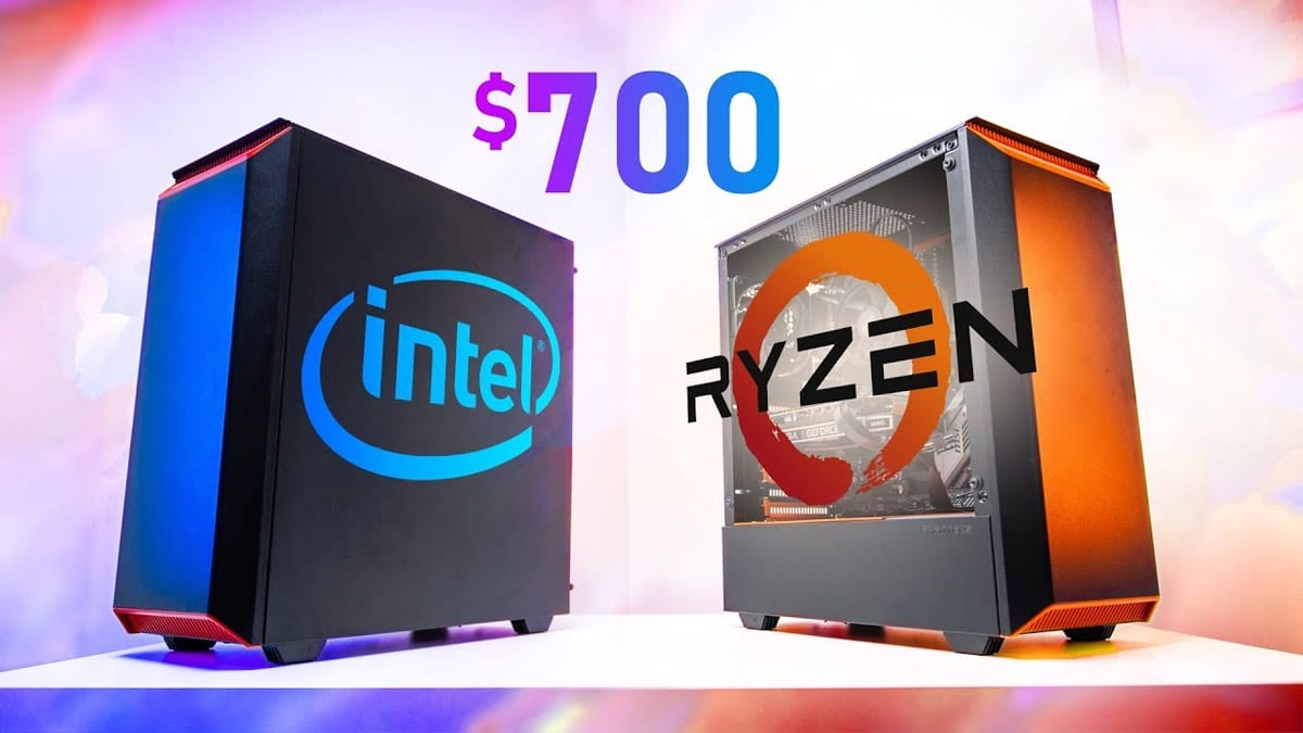 The 700 Gaming PC Battle AMD Vs Intel Hardware Canucks Intel Vs AMD Gaming PC 2 
