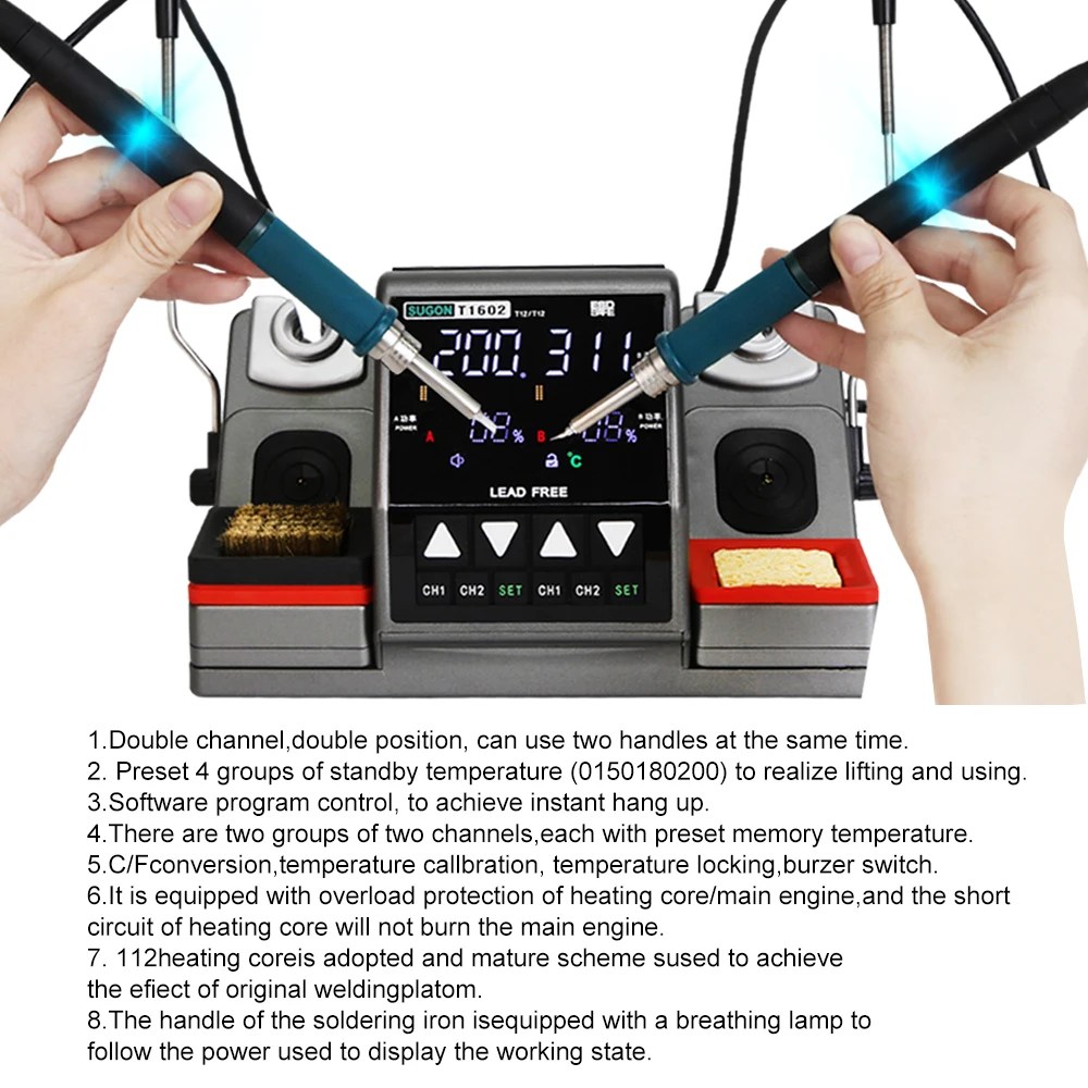 Fer à Souder SUGON T1602 Double Tete 300W
