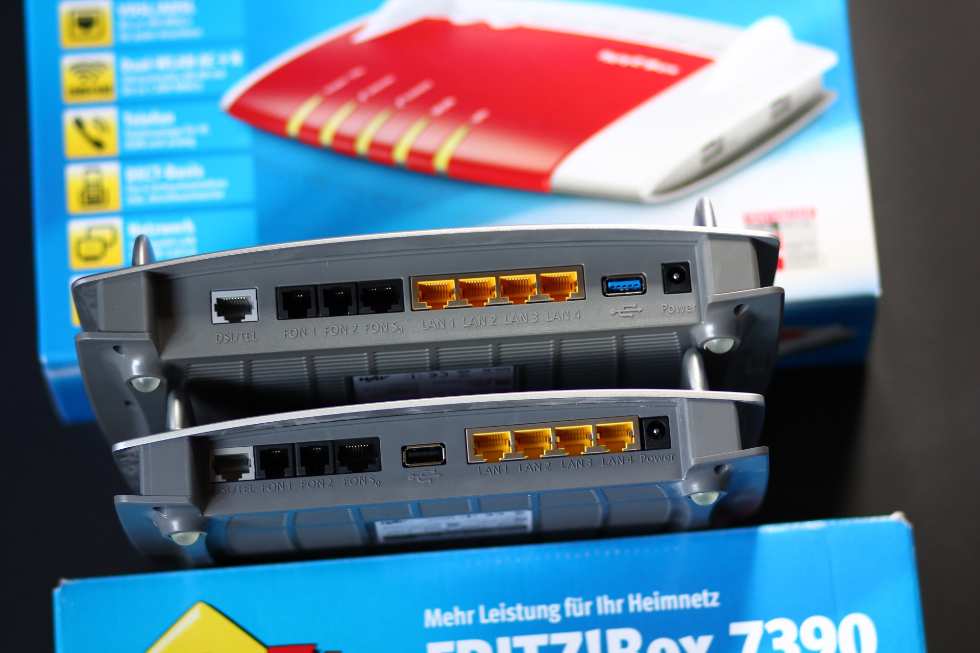 Supervectoring wird von der fritzbox 7490 nicht unterstützt. Vergleich AVM Fritz!Box 7490 vs. 7390 - Seite 2 von 6