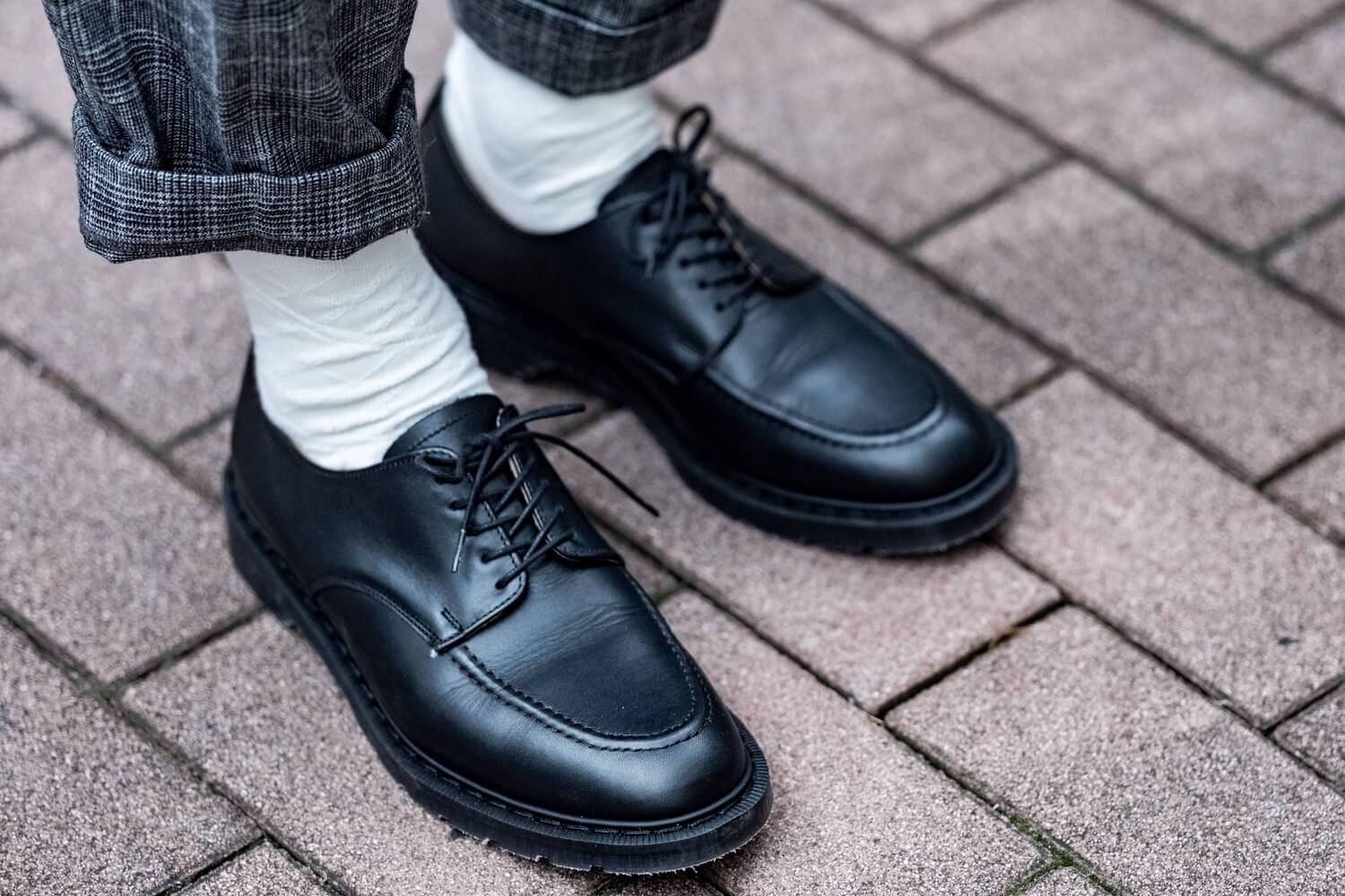 【新品未使用】SOLOVAIR DAN別注 U-TIP SHOES UK6 セレクトショップ「DAN」別注のUチップSOLOVAIR | harekarake