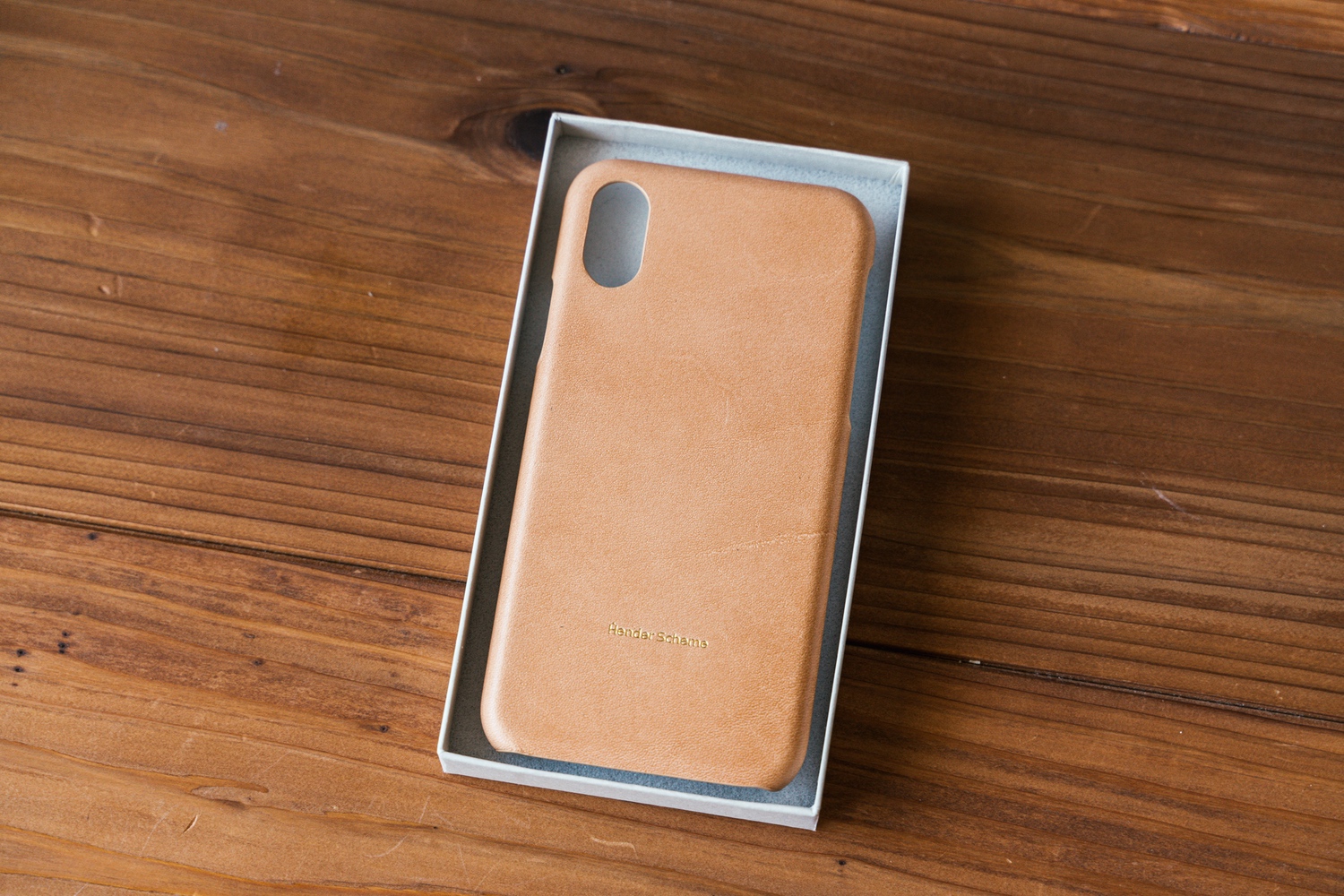 Hender Scheme レザーケース ブラウン Hender Scheme（エンダースキーマ）の「レザーiPhoneケース」 購入