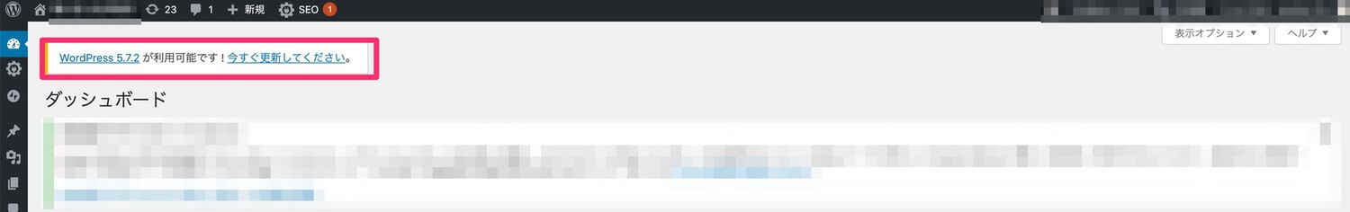 Wordpress version check3