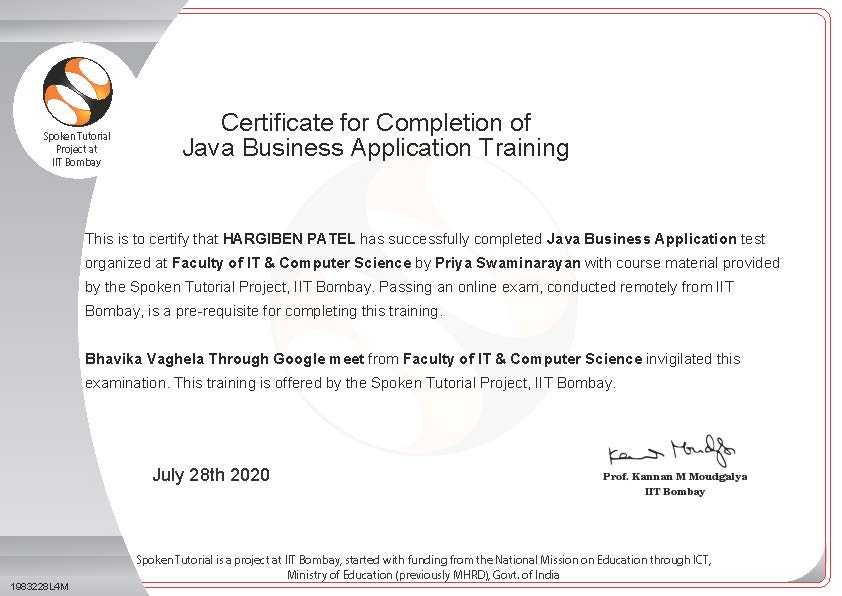 Java Business Application Training