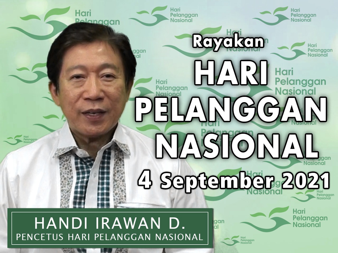 Hingga pada akhirnya megawati soekarnoputri meresmikan tanggal 4 september . Hari Pelanggan Senyum Pelanggan Indonesia