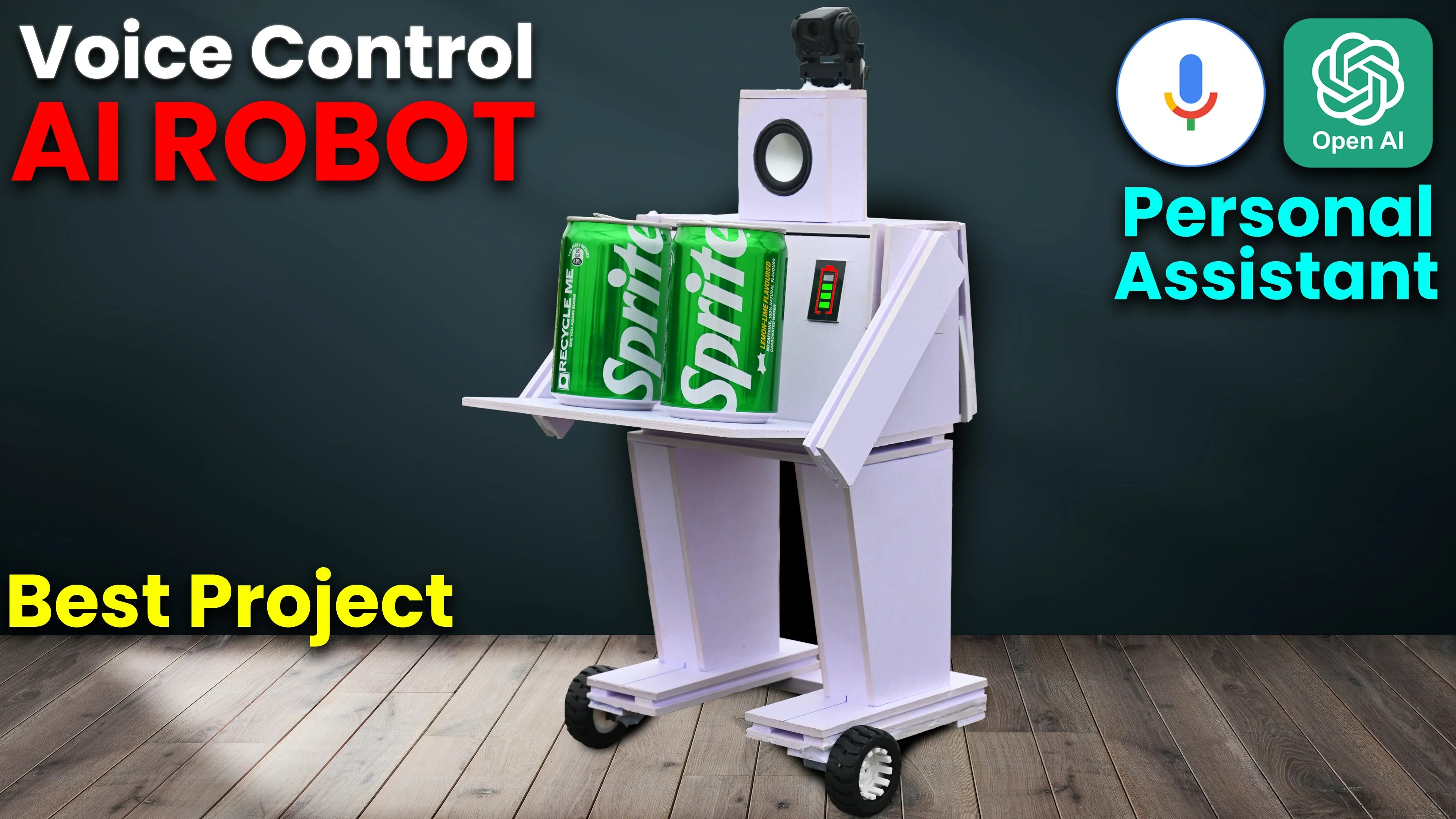 Voice Control Ai Robot Personal Assistant Full Working Project Kit
