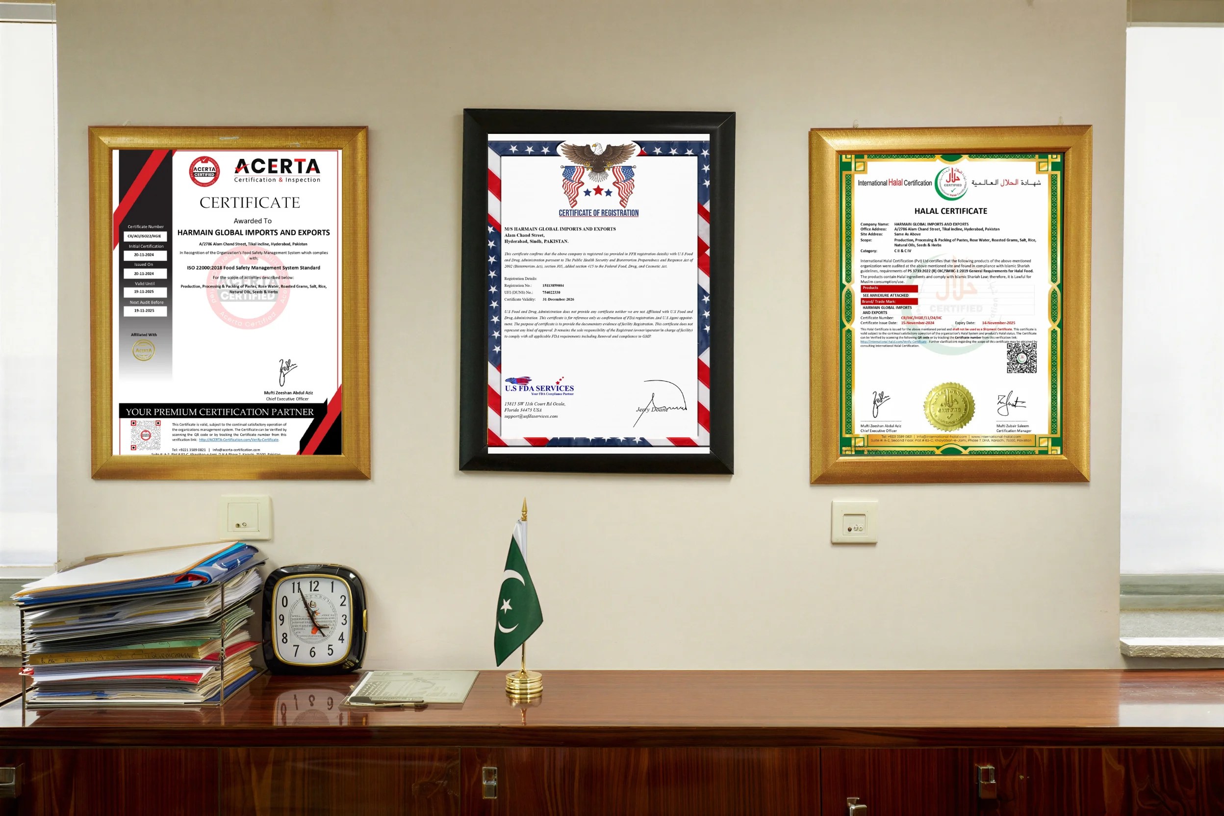 Export Documentations and certificates