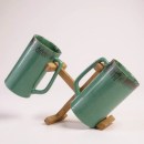 Ceramic Tall Mugs Beer Mugs Set of 2