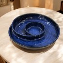 Royal Indigo Chip and Dip Plate – 9 Inch by Harmiche