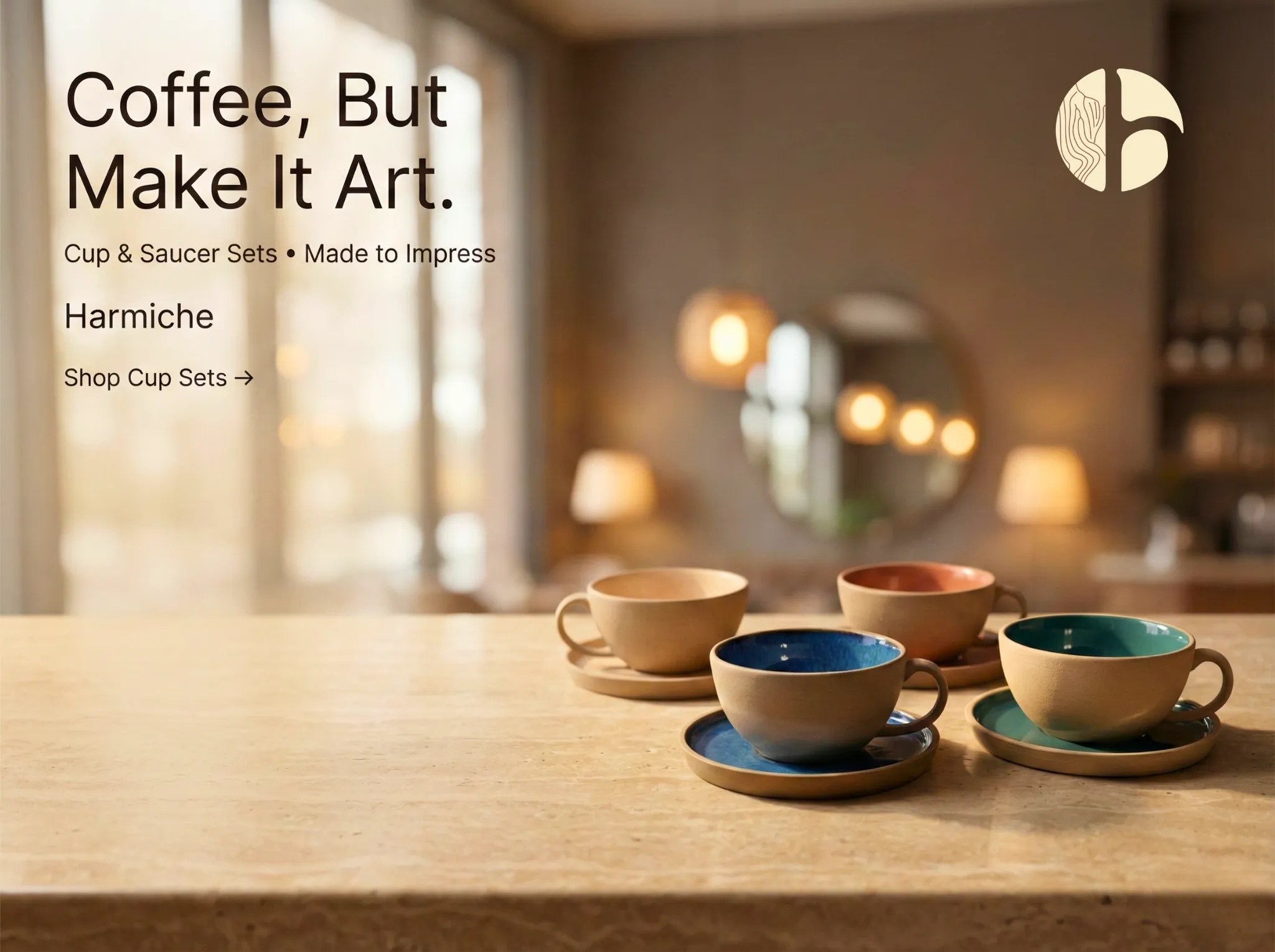 Harmiche - Ceramic Cups & Saucers