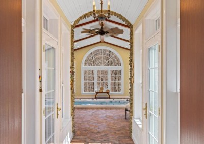 arched entry on addition